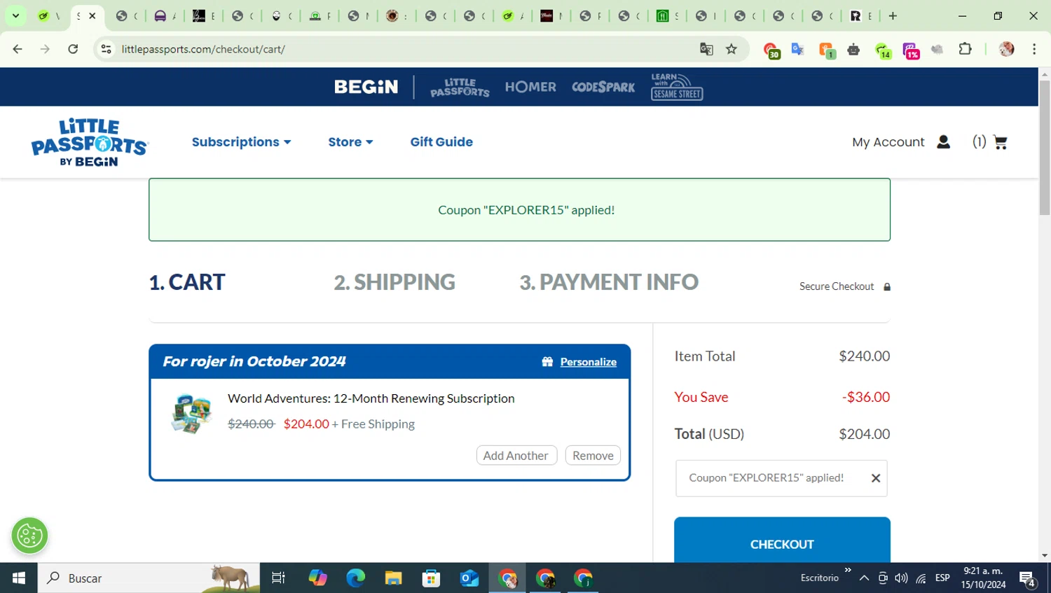 how to use Little Passports coupons