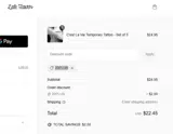 Little Tattoos coupon verification screenshot