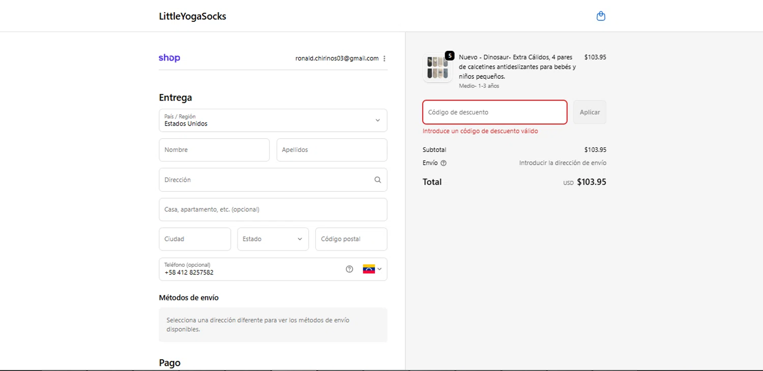 Little Yoga Socks discount code screenshot showing code BEST24 applied at Little Yoga Socks checkout page. Uploaded by SimplyCodes community member ValiantMaverick169 on Nov 13, 2025