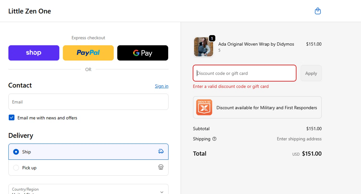 Little Zen One discount code screenshot showing code 20FORYOU applied at Little Zen One checkout page. Uploaded by SimplyCodes community member Stun333 on Sep 18, 2025