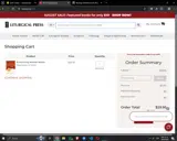 Liturgical Press coupon verification screenshot