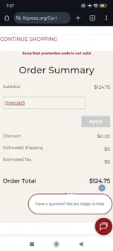 Liturgical Press coupon verification screenshot