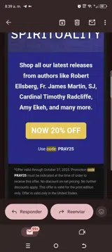 Liturgical Press coupon verification screenshot