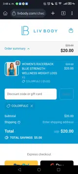 COLORFULC coupon verification screenshot