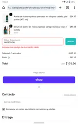 SWEETDEAL coupon verification screenshot
