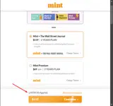 Livemint coupon verification screenshot