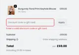 Autumn20 coupon verification screenshot