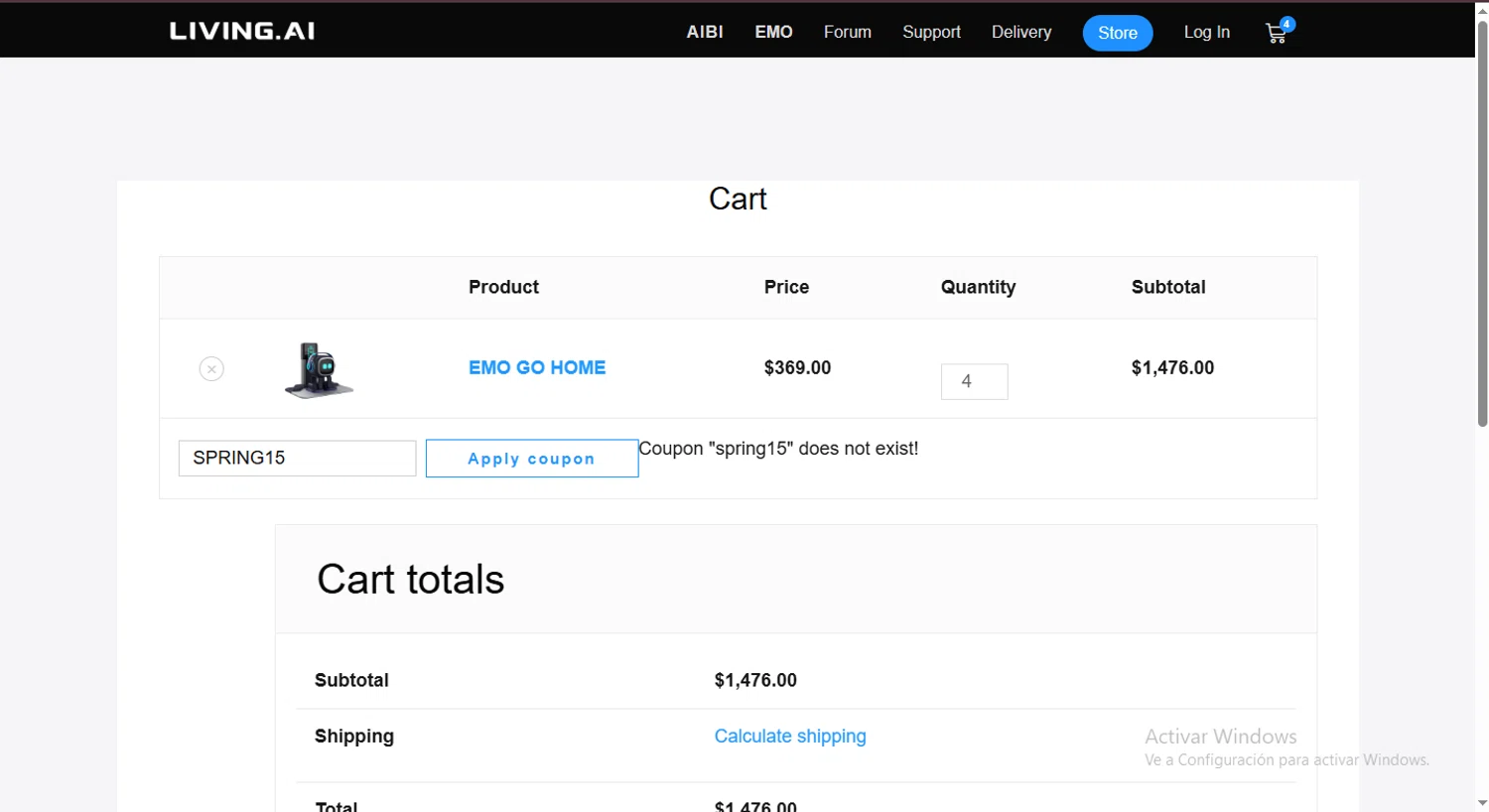 LivingAI promo code screenshot showing code SPRING15 applied at LivingAI checkout page. Uploaded by SimplyCodes community member CodeExpert7814 on Mar 22, 2025