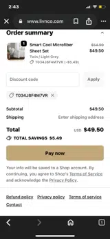 T034J8F4M7VR coupon verification screenshot