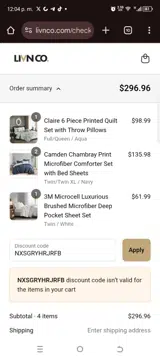 NXSGRYHRJRFB coupon verification screenshot