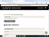 LIVV Natural coupon verification screenshot