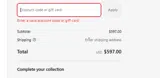 FRIEND20 coupon verification screenshot