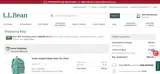 L.L. Bean Global coupon verification screenshot