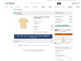L.L. Bean Global coupon verification screenshot