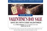 Valentine25 coupon verification screenshot