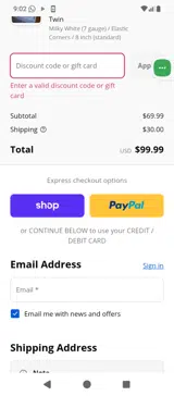 BFCM10 coupon verification screenshot