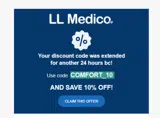 COMFORT_10 coupon verification screenshot