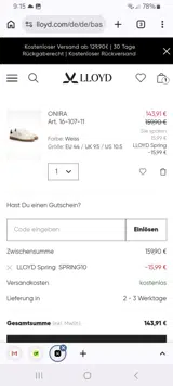 SPRING10 coupon verification screenshot