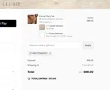 WELCOME2021 coupon verification screenshot