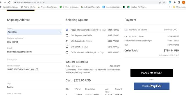 LMC Truck checkout page showing LMC Truck discount code box | Screenshot taken by SimplyCodes community member on Feb 3, 2023