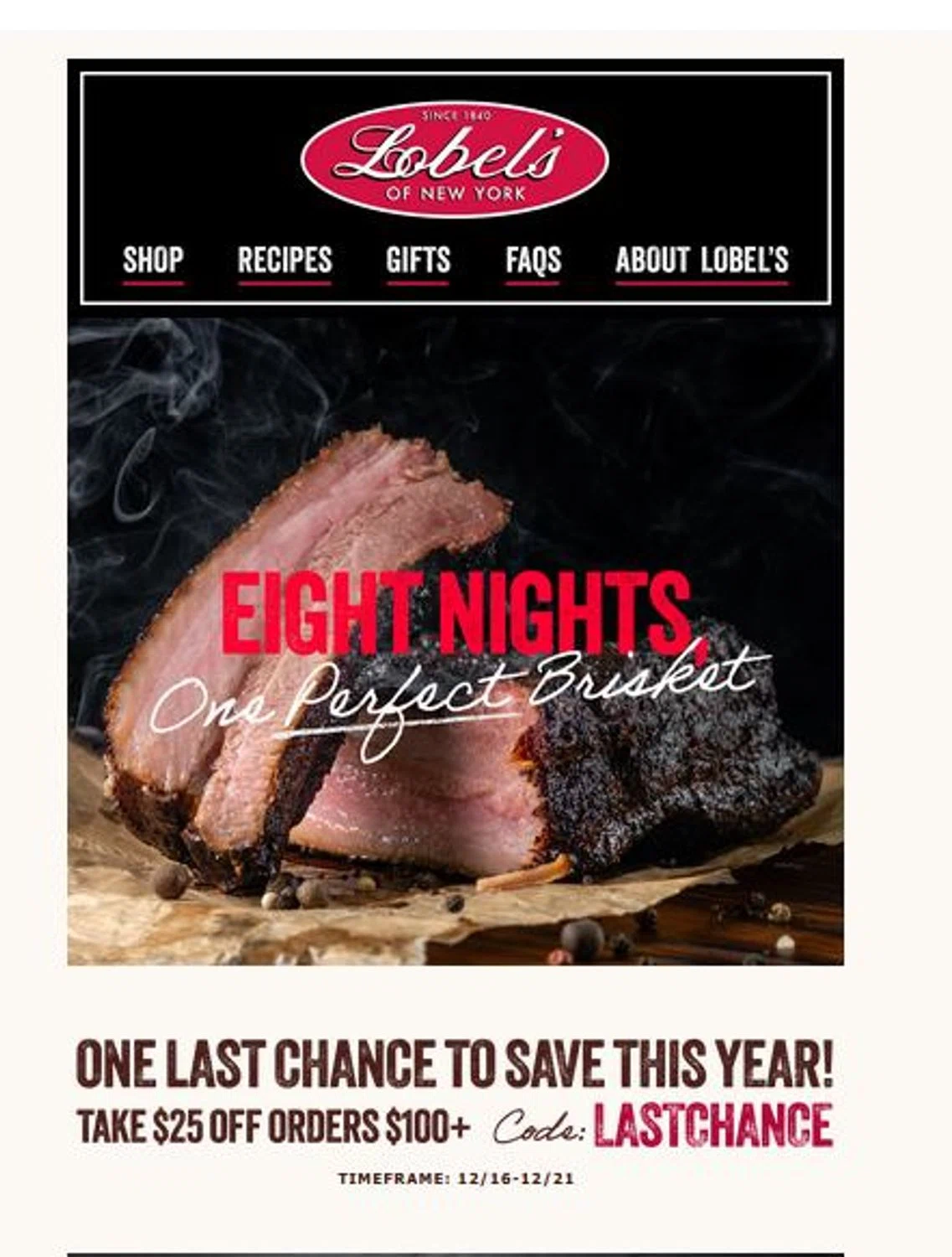 Lobe'ls promo code screenshot showing code LASTCHANCE applied at Lobe'ls checkout page. Uploaded by SimplyCodes community member stygian1 on Dec 18, 2025