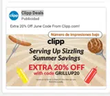 Clipp.com coupon verification screenshot