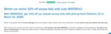 WINTER10 coupon verification screenshot