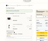 L'Occitane coupon verification screenshot