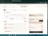 L'Occitane coupon verification screenshot