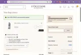 L'Occitane coupon verification screenshot