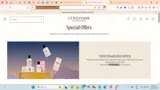 L'Occitane coupon verification screenshot