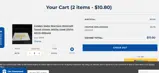 Locker Room Direct coupon verification screenshot