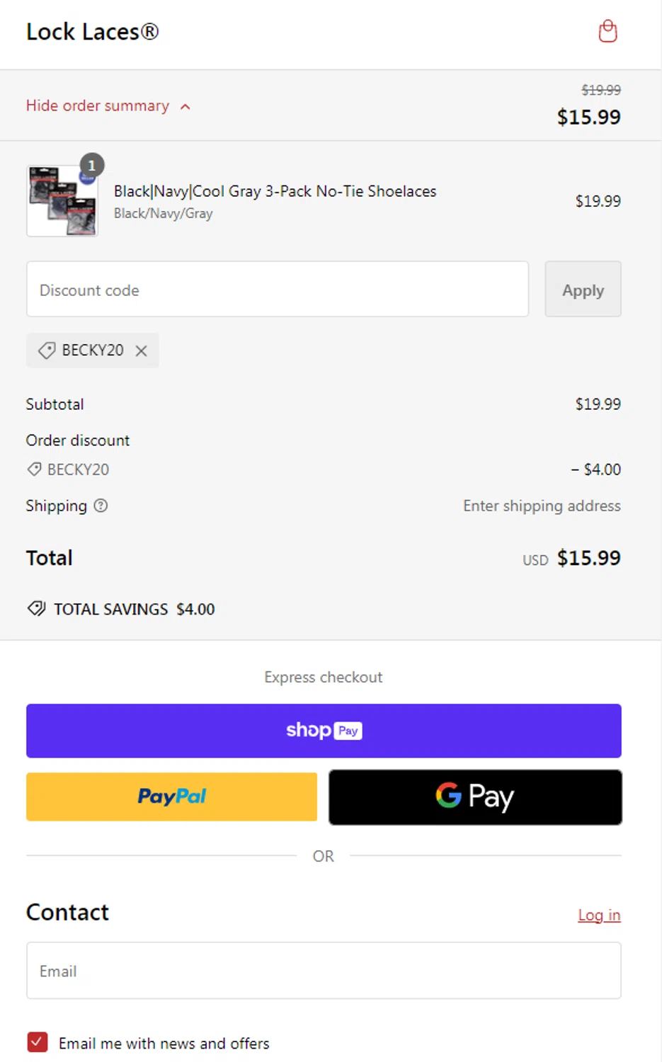 how to use Lock Laces coupons