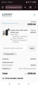 BLACKFRI24 coupon verification screenshot