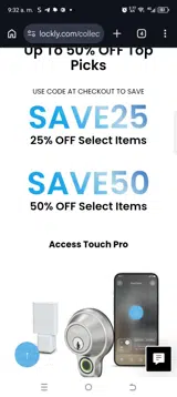 Save25 coupon verification screenshot