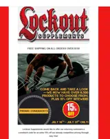 Lockout Supplements coupon verification screenshot