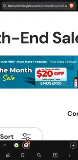 ENDSEP20 coupon verification screenshot