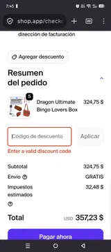 LYDIA15 coupon verification screenshot