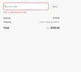 NOV40 coupon verification screenshot