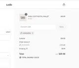 LOVELODIS coupon verification screenshot