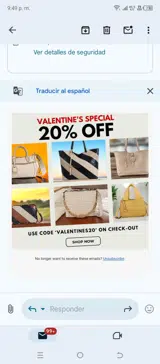 Valentines20 coupon verification screenshot