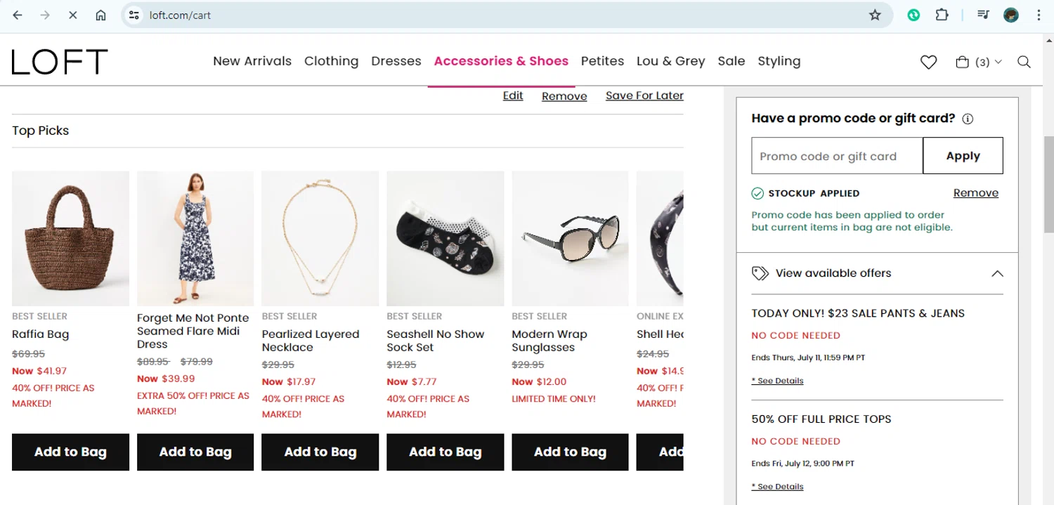 LOFT Promo Codes 60 off Coupon Codes in August 2024 SimplyCodes