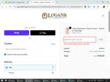 Logan's of Lexington coupon verification screenshot