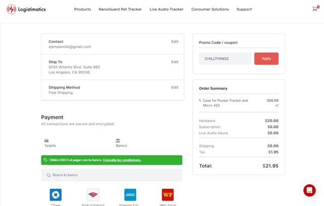 Logistimatics checkout page showing Logistimatics promo code box | Screenshot taken by SimplyCodes community member on Sep 3, 2025