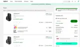 Logitech coupon verification screenshot