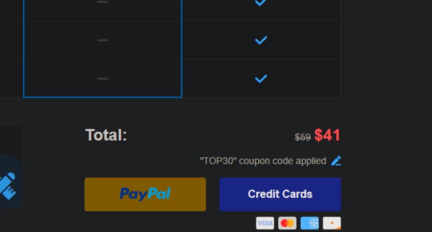 LogoAI checkout page showing LogoAI promo code box | Screenshot taken by SimplyCodes community member on Jan 31, 2026