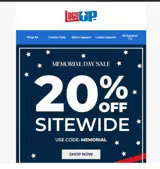 memorial coupon verification screenshot