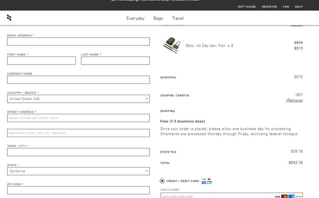 LOJEL checkout page showing LOJEL coupon code box | Screenshot taken by SimplyCodes community member on May 22, 2025