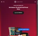 London Grow coupon verification screenshot
