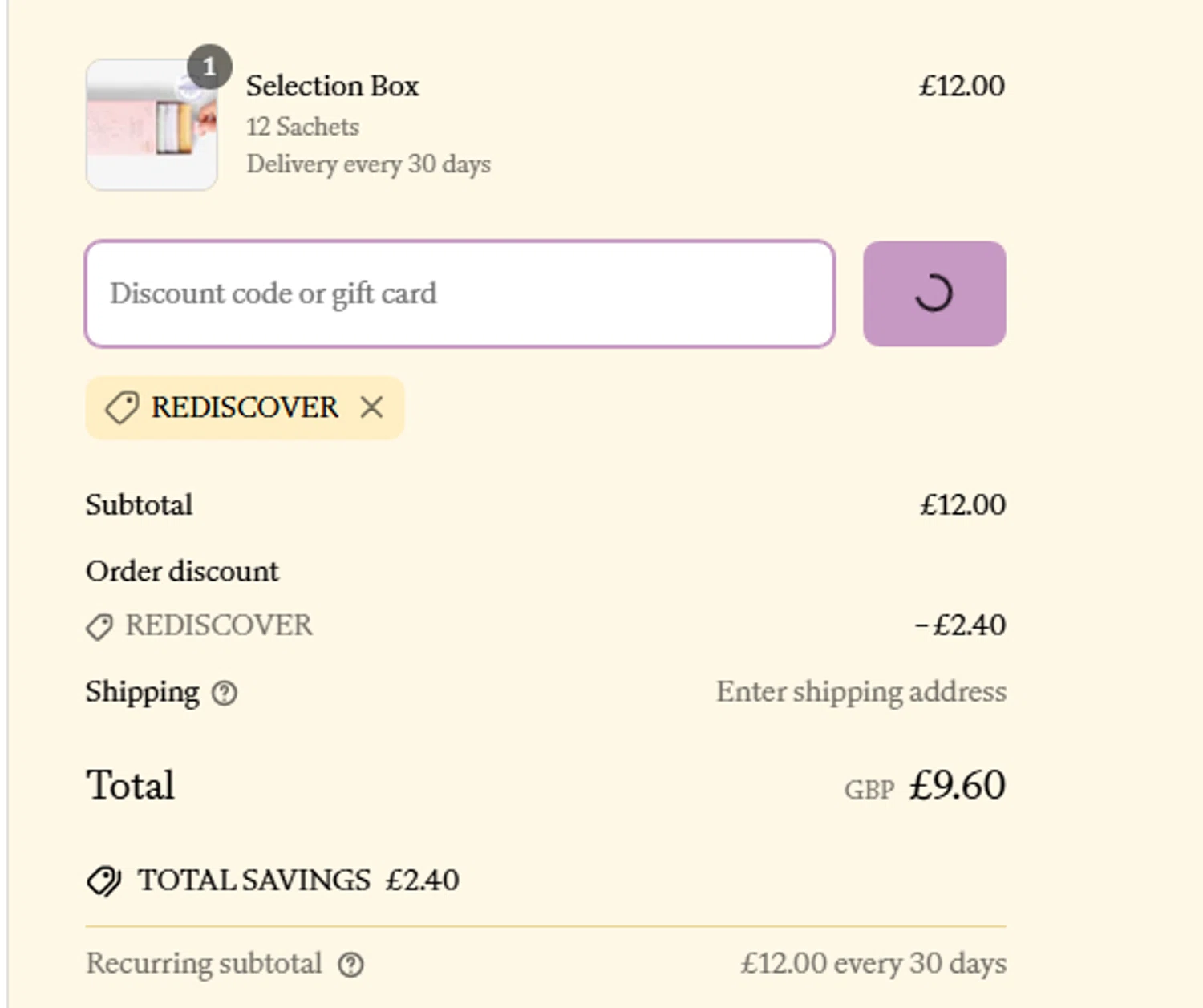 London Nootropics discount code screenshot showing code rediscover applied at London Nootropics checkout page. Uploaded by SimplyCodes community member RewardCurator5232 on Apr 18, 2025
